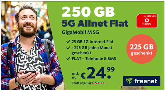 Allnet-Flat mit 250 GB